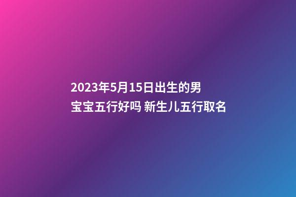 2023年5月15日出生的男宝宝五行好吗 新生儿五行取名